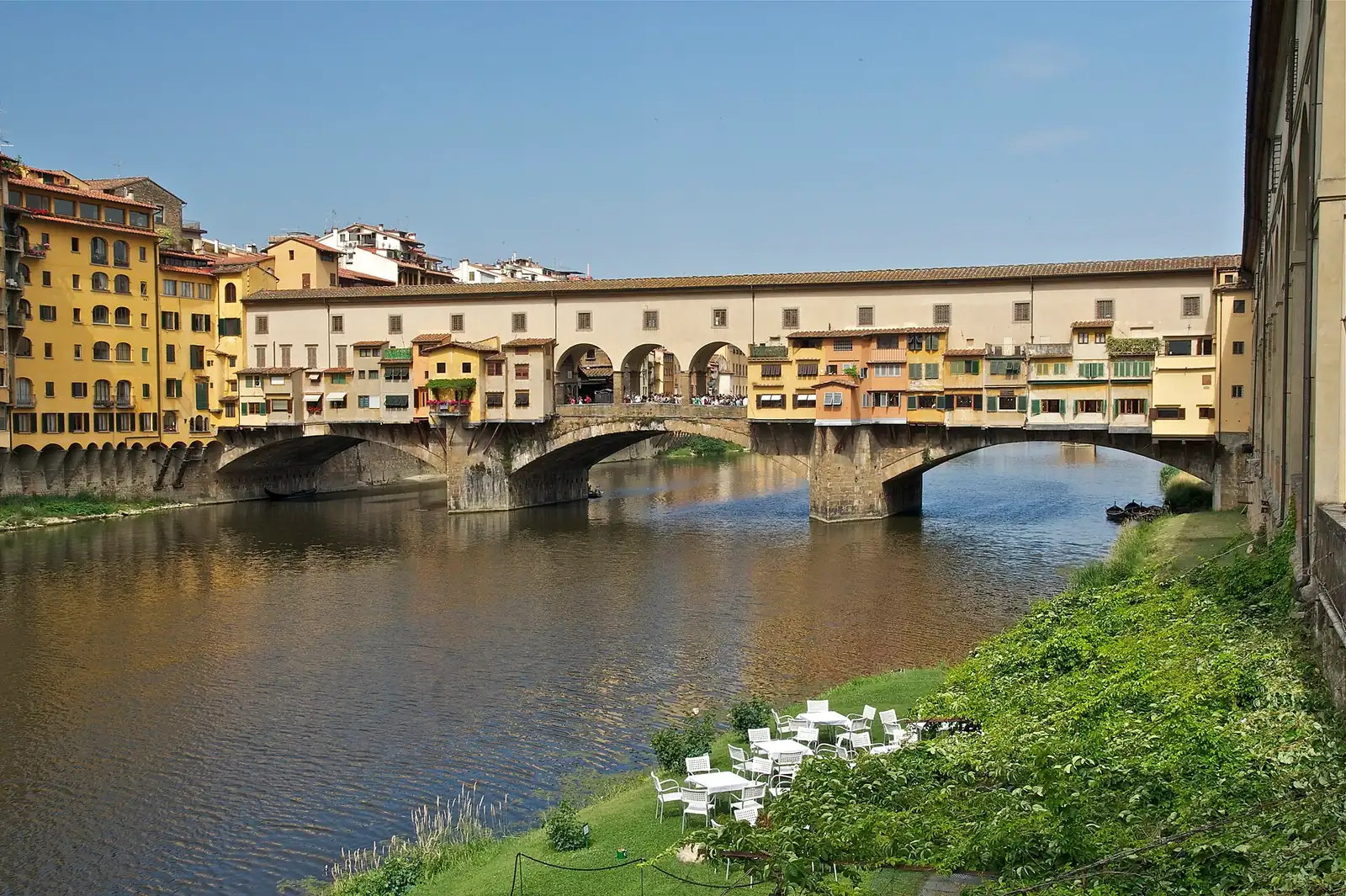Ponte Vecchio spanning the Arno in Florence, Italy